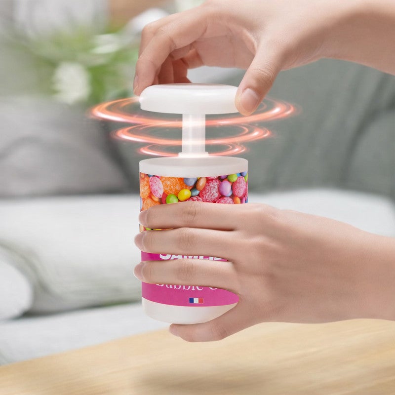 ساميلي معطر جو جل - عطر يدوم طويلاً للسيارة والمنزل، يوضع على حامل الأكواب ولوحة القيادة، مزيل للروائح الكريهة، معطر جو للسيارة والمكتب وغرفة النوم وغرفة المعيشة (برائحة العلكة) - Image 1